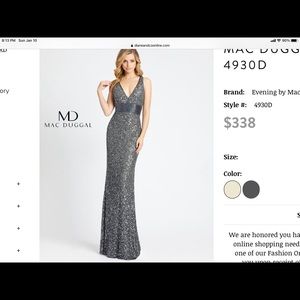 Mac Duggal Sequin Gown